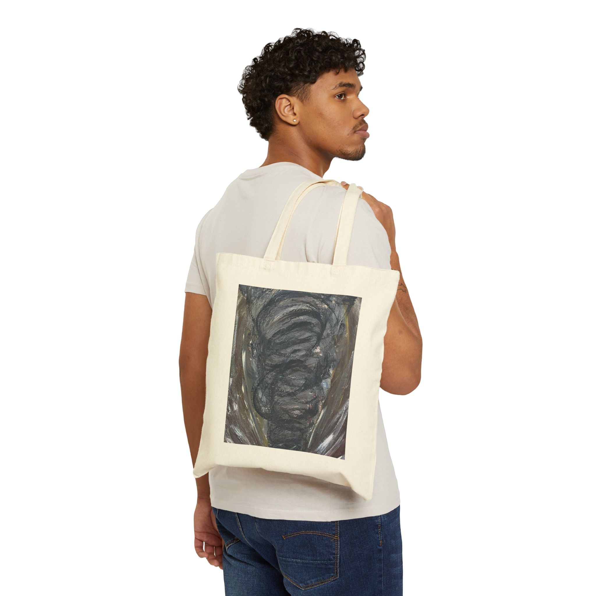 Anxiety Cotton Canvas Tote Bag