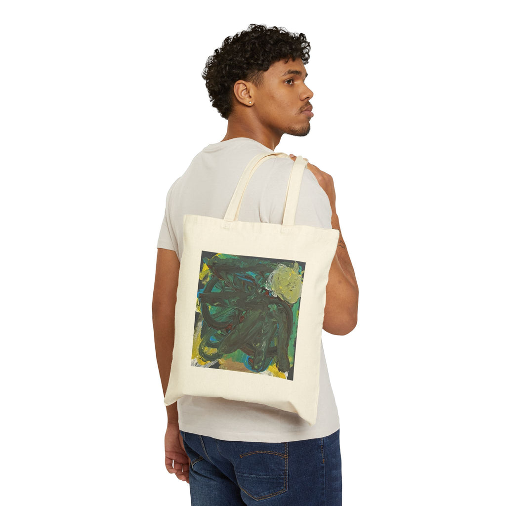 Darkness Into Light Cotton Canvas Tote Bag
